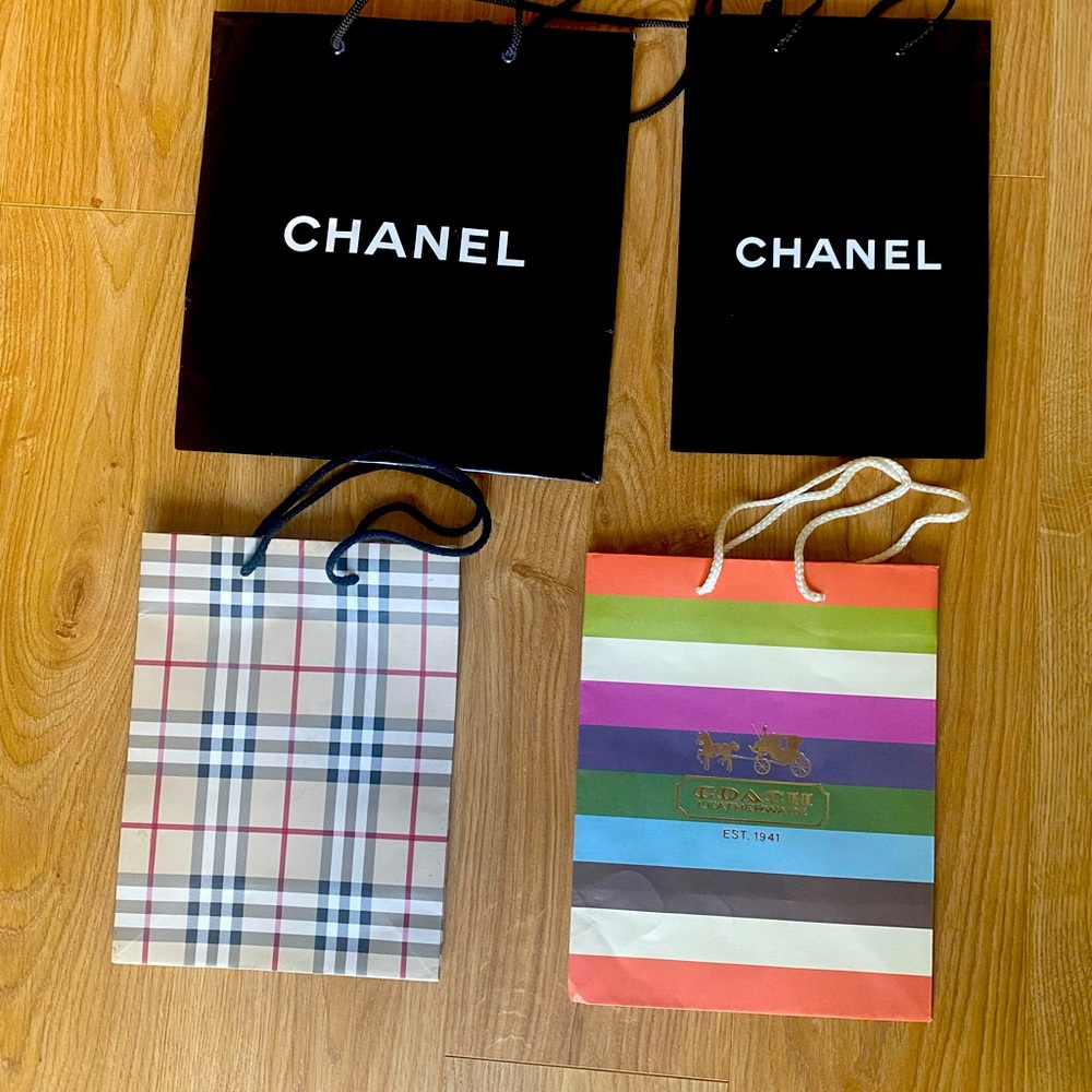 Set of 4 Designer Shopping Bags